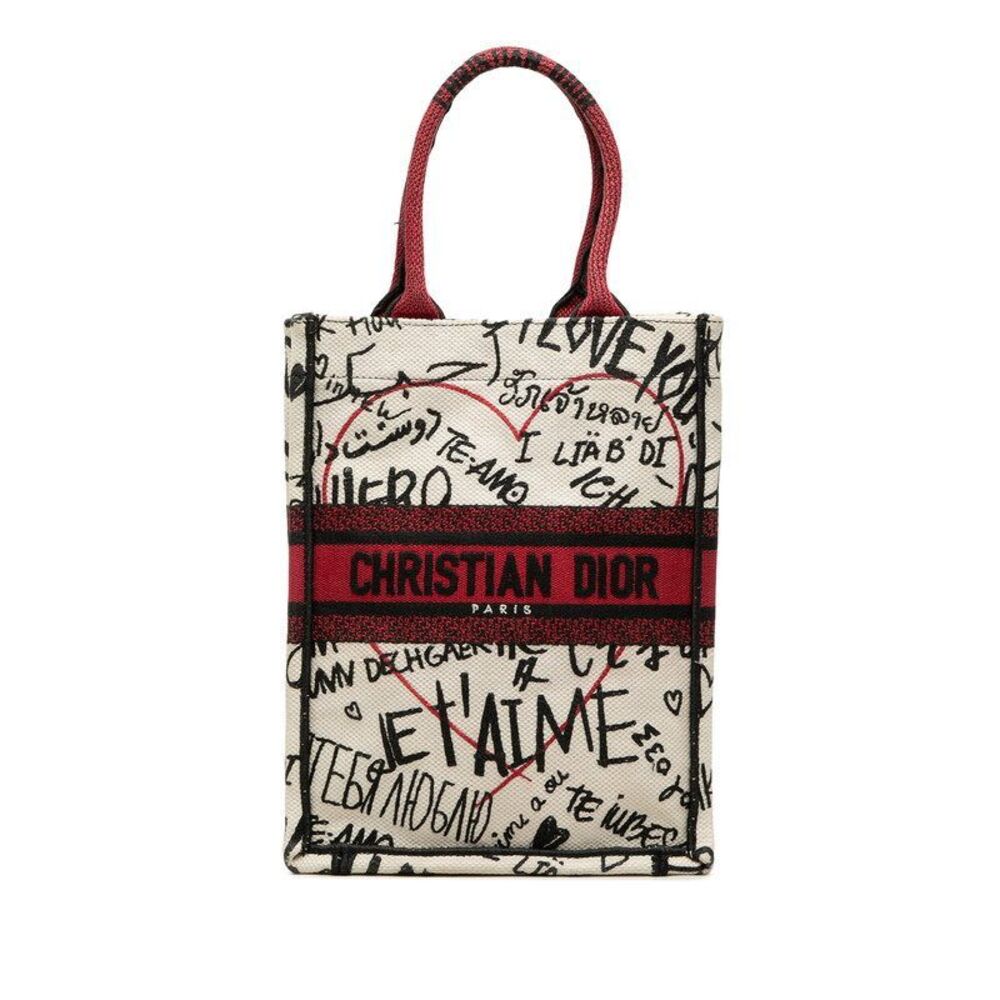 Dior Book Tote Vertical Canvas Tote Bag